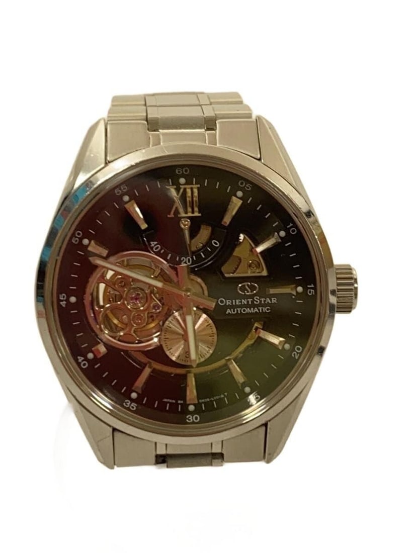 Orient Star Automatic Men's Power Reserve Black Stainless Steel Watch: Orient Star Automatic Men's Power Reserve Black Stainless Steel Watch This Orient Star DK05-C0-B men's automatic wristwatch features a stainless steel case and band in a classic black color. The watch