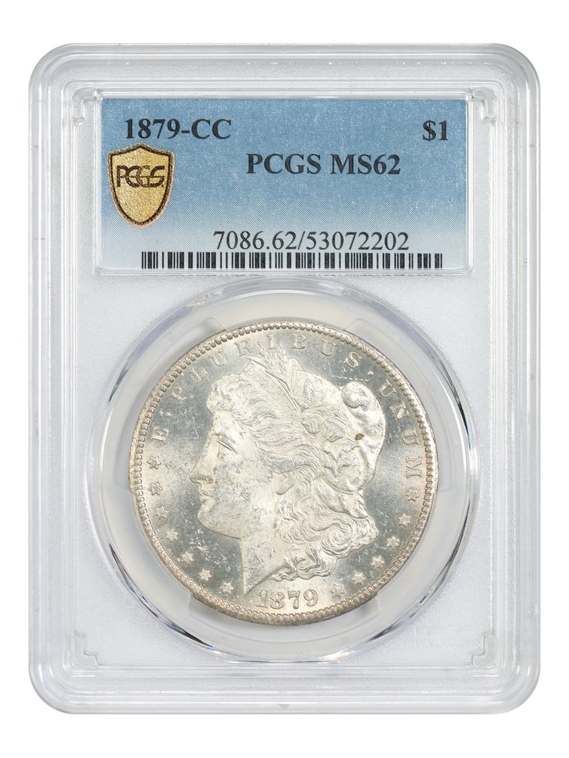 PCGS MS62 1879 CC Morgan Silver Dollar (1 of 5)