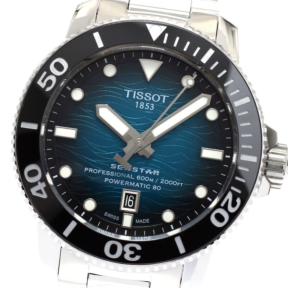 Tissot Seastar 2000 Professional Date Automatic Blue Dial Mens Wristwatch: Tissot Seastar 2000 Professional Date Automatic Blue Dial Mens Wristwatch This TISSOT Seastar 2000 Professional Date men's wristwatch features a stainless steel case and band with a striking blue dial