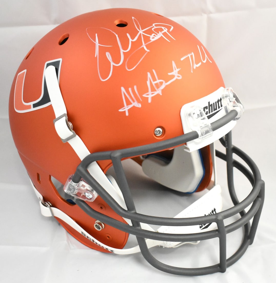 Miami Hurricanes Schutt Helmet Signed by Warren Sapp JSA Authenticated (1 of 4)