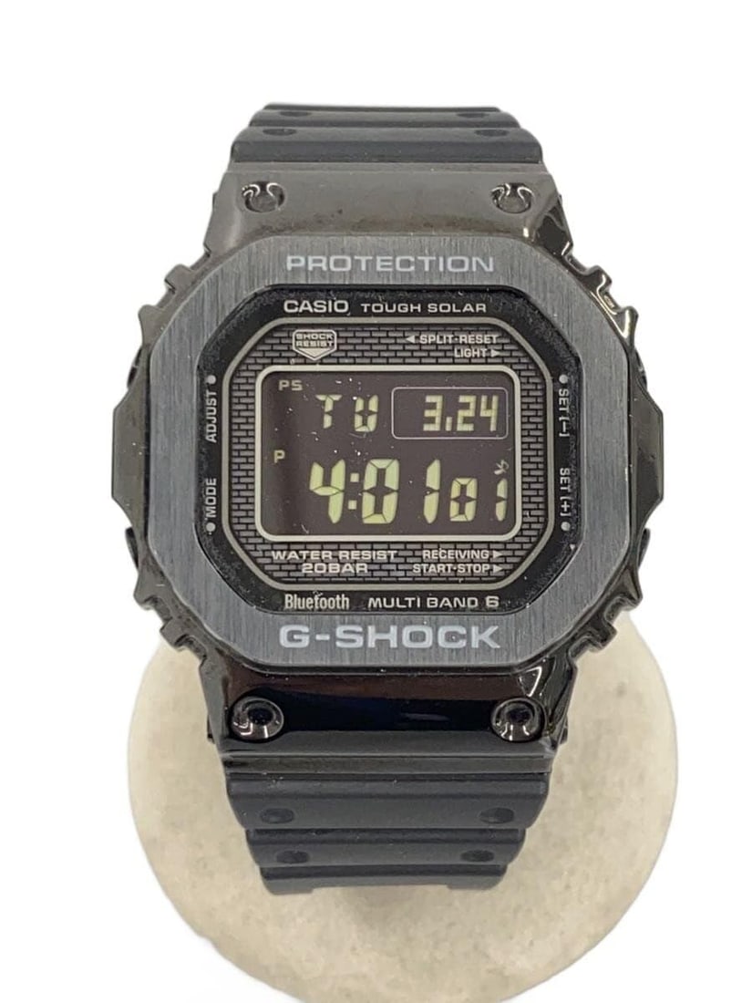 Casio G Shock B5000 Stainless Steel Black Wristwatch: Casio G Shock B5000 Stainless Steel Black Wristwatch This CASIO G-SHOCK GMW-B5000 men's wristwatch features a durable stainless steel case in black. It comes in pre-owned condition with minor scratche