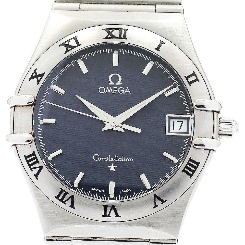 Omega Constellation 1512.40 Gray Dial Quartz Date Watch: Omega Constellation 1512.40 Gray Dial Quartz Date Watch This pre-owned OMEGA Constellation Date Quartz men's wristwatch features a stainless steel case and bracelet with a gray dial. The watch is equi