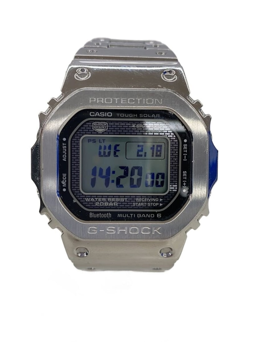 CASIO GMW-B5000D-1JF Stainless Steel Men's Wristwatch: CASIO GMW-B5000D-1JF Stainless Steel Men's Wristwatch This CASIO G-SHOCK GMW-B5000D-1JF men's wristwatch features a durable stainless steel construction and a classic silver finish. Designed in Japan,