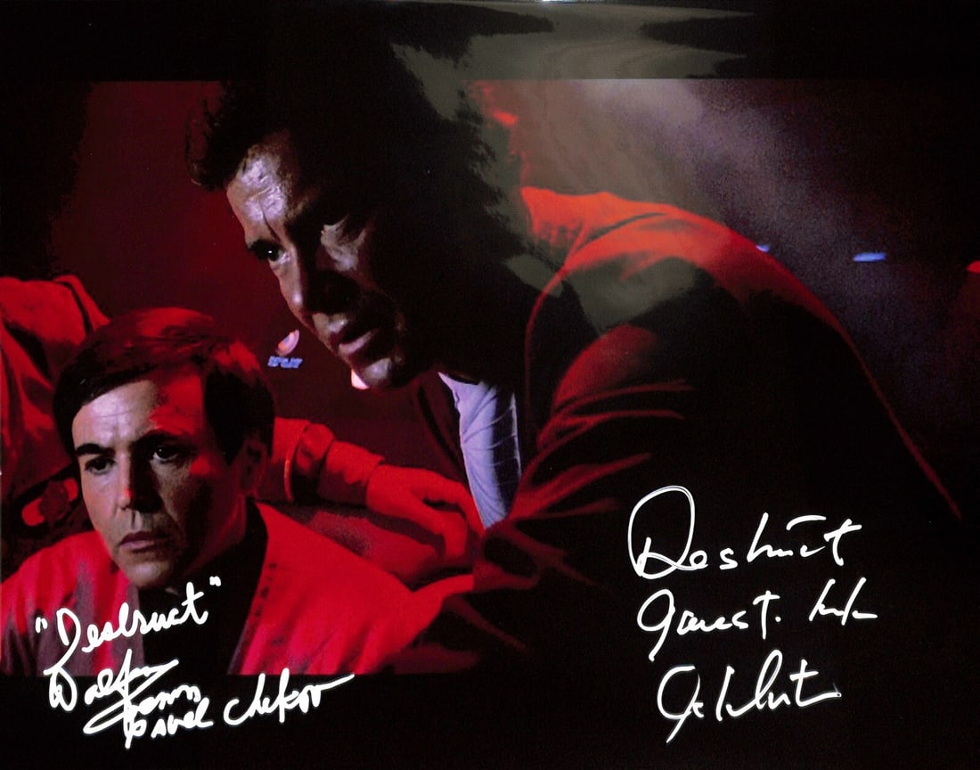11x14 Star Trek VI Photo Signed by Shatner and Koenig Beckett Authenticated: 11x14 Star Trek VI Photo Signed by Shatner and Koenig Beckett Authenticated This 11x14 photograph from Star Trek VI: The Undiscovered Country features authentic signatures by William Shatner (Captain 