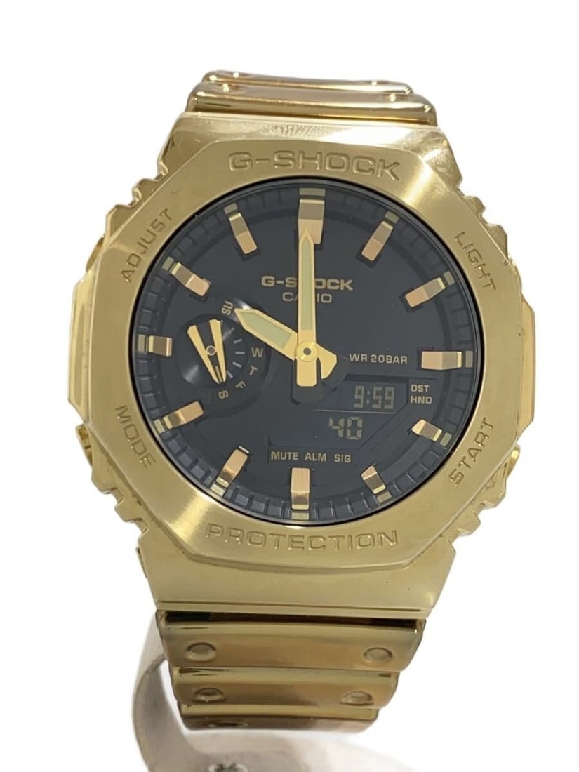 Casio G Shock GM 2100YMG 9AJF Black Men's Wristwatch: Casio G Shock GM 2100YMG 9AJF Black Men's Wristwatch This CASIO G-SHOCK GM-2100YMG-9AJF men's wristwatch features a durable design with a black case and band. Made in Japan, this pre-owned timepiece i