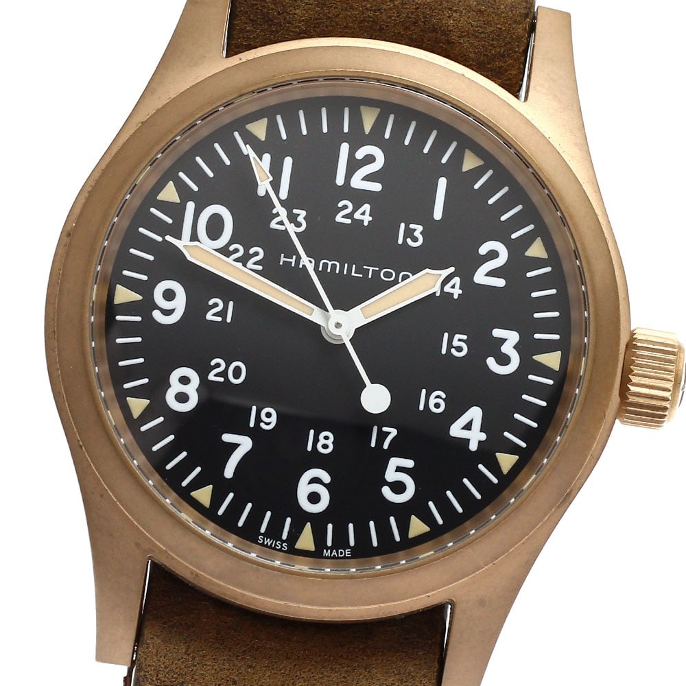 Hamilton Khaki Field Bronze Mechanical Manual Wind Watch H694590 (1 of 7)