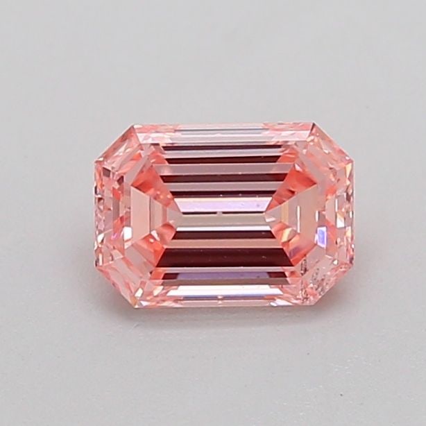 Loose Diamond - EMERALD 0.71ct Fancy Vivid Pink SI2: Loose Diamond - EMERALD 0.71ct Fancy Vivid Pink SI2 Source: This is a real non-mined Diamond that has been grown in a lab Shape: EMERALD Carats: 0.71 Color: Fancy Vivid Pink Certification: IGI Video: