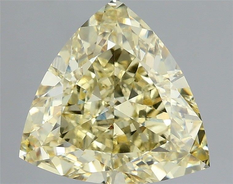 Loose Diamond - TRIANGULAR 3.57ct Fancy Yellow VS1: Loose Diamond - TRIANGULAR 3.57ct Fancy Yellow VS1 Source: This is a real non-mined Diamond that has been grown in a lab Shape: TRIANGULAR Carats: 3.57 Color: Fancy Yellow Certification: IGI Video: