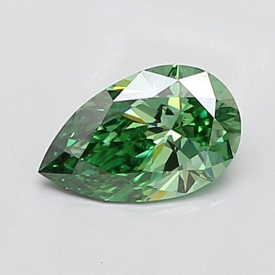 Loose Diamond - PEAR 1.0ct Fancy Vivid Green VS1: Loose Diamond - PEAR 1.0ct Fancy Vivid Green VS1 Source: This is a real non-mined Diamond that has been grown in a lab Shape: PEAR Carats: 1.0 Color: Fancy Vivid Green Certification: IGI Video: