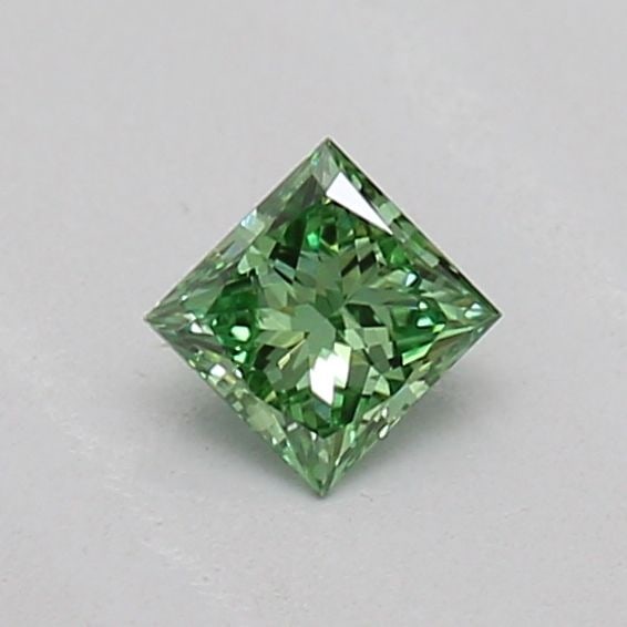 Loose Diamond - PRINCESS 0.15ct Fancy Vivid Green VS1: Loose Diamond - PRINCESS 0.15ct Fancy Vivid Green VS1 Source: This is a real non-mined Diamond that has been grown in a lab Shape: PRINCESS Carats: 0.15 Color: Fancy Vivid Green Certification: IGI Vid