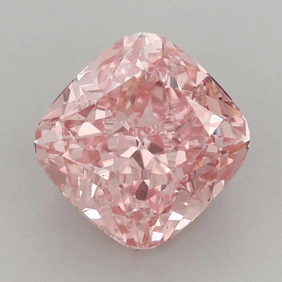 Loose Diamond - CUSHION MODIFIED 4.14ct Fancy Vivid Pink VS1: Loose Diamond - CUSHION MODIFIED 4.14ct Fancy Vivid Pink VS1 Source: This is a real non-mined Diamond that has been grown in a lab Shape: CUSHION MODIFIED Carats: 4.14 Color: Fancy Vivid Pink Certific