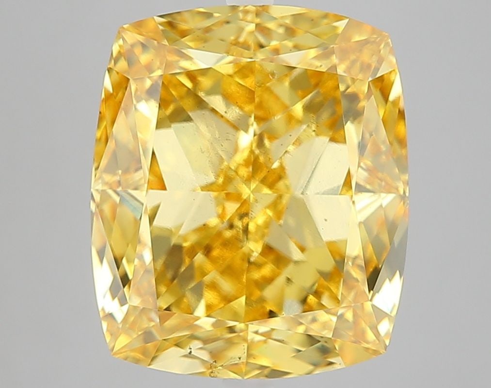 Loose Diamond - CUSHION MODIFIED 10.04ct Fancy Vivid Yellow VS2 (1 of 1)