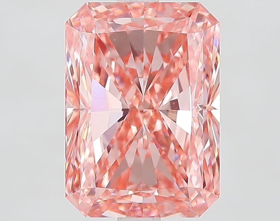 Loose Diamond - RADIANT 4.08ct Fancy Vivid Pink VVS2: Loose Diamond - RADIANT 4.08ct Fancy Vivid Pink VVS2 Source: This is a real non-mined Diamond that has been grown in a lab Shape: RADIANT Carats: 4.08 Color: Fancy Vivid Pink Certification: IGI Video: