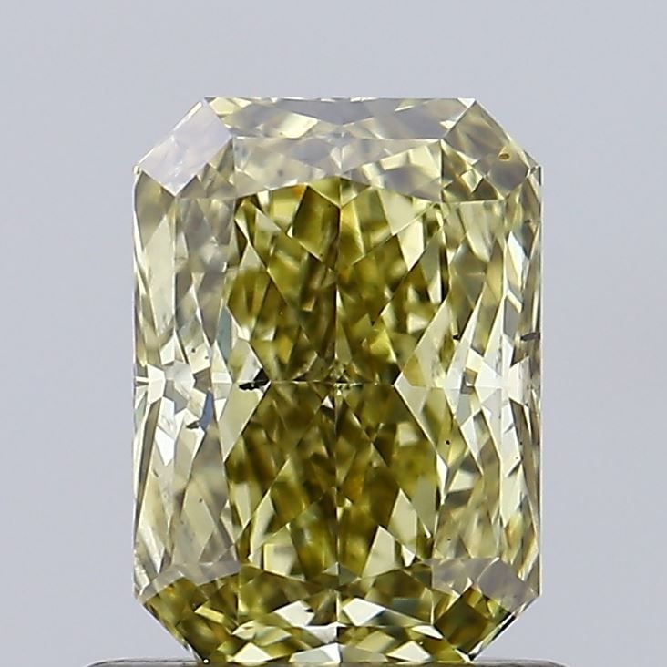 Loose Diamond - RADIANT 0.92ct Fancy Gray Yellow VS2: Loose Diamond - RADIANT 0.92ct Fancy Gray Yellow VS2 Source: This is a real non-mined Diamond that has been grown in a lab Shape: RADIANT Carats: 0.92 Color: Fancy Gray Yellow Certification: IGI Addit