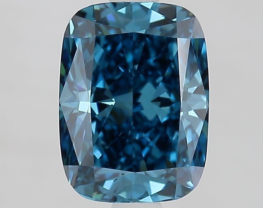 Loose Diamond - CUSHION BRILLIANT 1.78ct Fancy Vivid Blue VS1: Loose Diamond - CUSHION BRILLIANT 1.78ct Fancy Vivid Blue VS1 Source: This is a real non-mined Diamond that has been grown in a lab Shape: CUSHION BRILLIANT Carats: 1.78 Color: Fancy Vivid Blue Certif