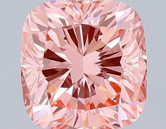 Loose Diamond - CUSHION MODIFIED 0.61ct Fancy Vivid Pink VS1: Loose Diamond - CUSHION MODIFIED 0.61ct Fancy Vivid Pink VS1 Source: This is a real non-mined Diamond that has been grown in a lab Shape: CUSHION MODIFIED Carats: 0.61 Color: Fancy Vivid Pink Certific