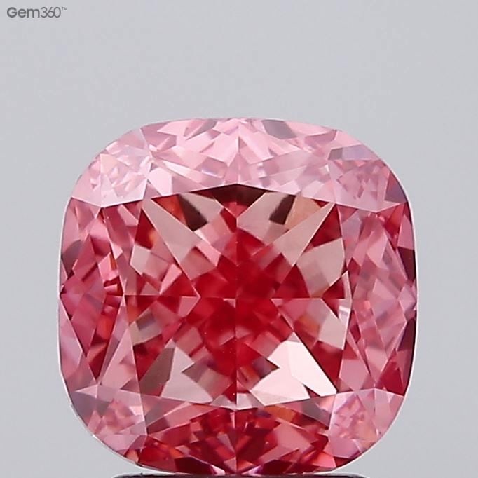 Loose Diamond - CUSHION BRILLIANT 3.06ct Fancy Vivid Pink VS1: Loose Diamond - CUSHION BRILLIANT 3.06ct Fancy Vivid Pink VS1 Source: This is a real non-mined Diamond that has been grown in a lab Shape: CUSHION BRILLIANT Carats: 3.06 Color: Fancy Vivid Pink Certif