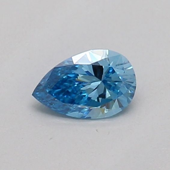 Loose Diamond - PEAR 0.16ct Fancy Vivid Blue VVS2: Loose Diamond - PEAR 0.16ct Fancy Vivid Blue VVS2 Source: This is a real non-mined Diamond that has been grown in a lab Shape: PEAR Carats: 0.16 Color: Fancy Vivid Blue Certification: IGI Video: