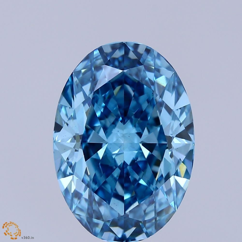 Loose Diamond - OVAL 6.03ct Fancy Vivid Blue VS1: Loose Diamond - OVAL 6.03ct Fancy Vivid Blue VS1 Source: This is a real non-mined Diamond that has been grown in a lab Shape: OVAL Carats: 6.03 Color: Fancy Vivid Blue Certification: IGI Video:
