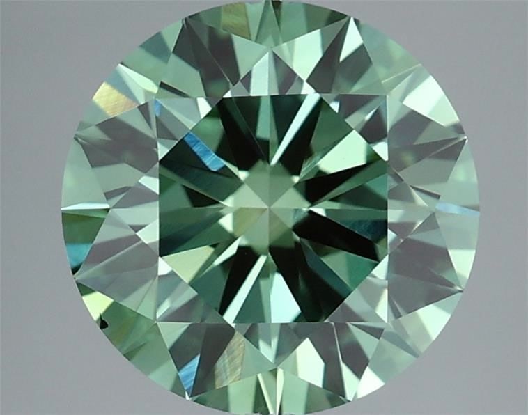 Ideal Loose Diamond - ROUND 3.02ct Fancy Vivid Green VS1: Ideal Loose Diamond - ROUND 3.02ct Fancy Vivid Green VS1 Source: This is a real non-mined Diamond that has been grown in a lab Shape: ROUND Carats: 3.02 Color: Fancy Vivid Green Certification: IGI Vid