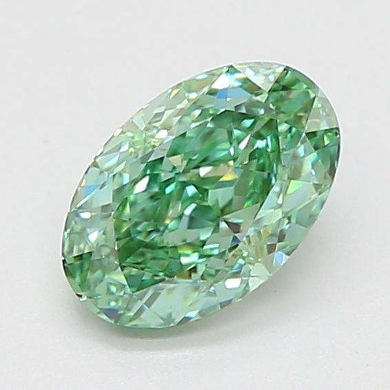 Loose Diamond - OVAL 1.04ct Fancy Vivid Green VS1: Loose Diamond - OVAL 1.04ct Fancy Vivid Green VS1 Source: This is a real non-mined Diamond that has been grown in a lab Shape: OVAL Carats: 1.04 Color: Fancy Vivid Green Certification: IGI Video: