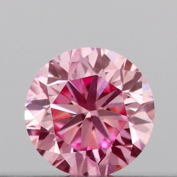 Loose Diamond - ROUND 0.1ct Fancy Intense Pink VS1: Loose Diamond - ROUND 0.1ct Fancy Intense Pink VS1 Source: This is a real non-mined Diamond that has been grown in a lab Shape: ROUND Carats: 0.1 Color: Fancy Intense Pink Certification: IGI Video: