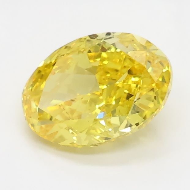 Loose Diamond - OVAL 0.95ct Fancy Vivid Yellow VS1: Loose Diamond - OVAL 0.95ct Fancy Vivid Yellow VS1 Source: This is a real non-mined Diamond that has been grown in a lab Shape: OVAL Carats: 0.95 Color: Fancy Vivid Yellow Certification: IGI Video: