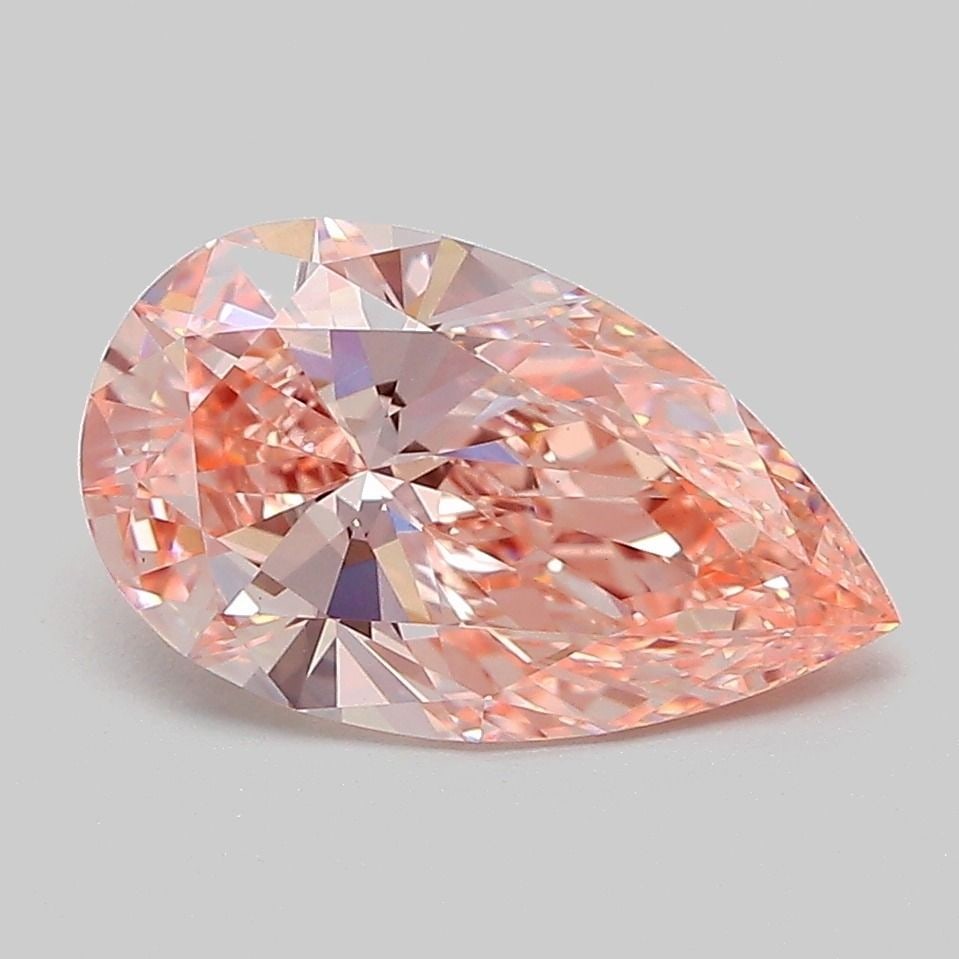 Loose Diamond - PEAR 2.03ct Fancy Intense Pink VS1: Loose Diamond - PEAR 2.03ct Fancy Intense Pink VS1 Source: This is a real non-mined Diamond that has been grown in a lab Shape: PEAR Carats: 2.03 Color: Fancy Intense Pink Certification: IGI Video:
