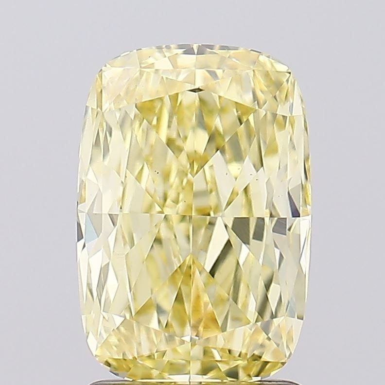 Loose Diamond - CUSHION MODIFIED 2.02ct Fancy Intense Yellow VS1: Loose Diamond - CUSHION MODIFIED 2.02ct Fancy Intense Yellow VS1 Source: This is a real non-mined Diamond that has been grown in a lab Shape: CUSHION MODIFIED Carats: 2.02 Color: Fancy Intense Yellow 
