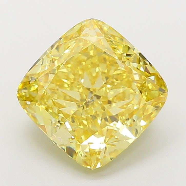Loose Diamond - CUSHION MODIFIED 11.08ct Fancy Vivid Yellow VS1: Loose Diamond - CUSHION MODIFIED 11.08ct Fancy Vivid Yellow VS1 Source: This is a real non-mined Diamond that has been grown in a lab Shape: CUSHION MODIFIED Carats: 11.08 Color: Fancy Vivid Yellow Ce