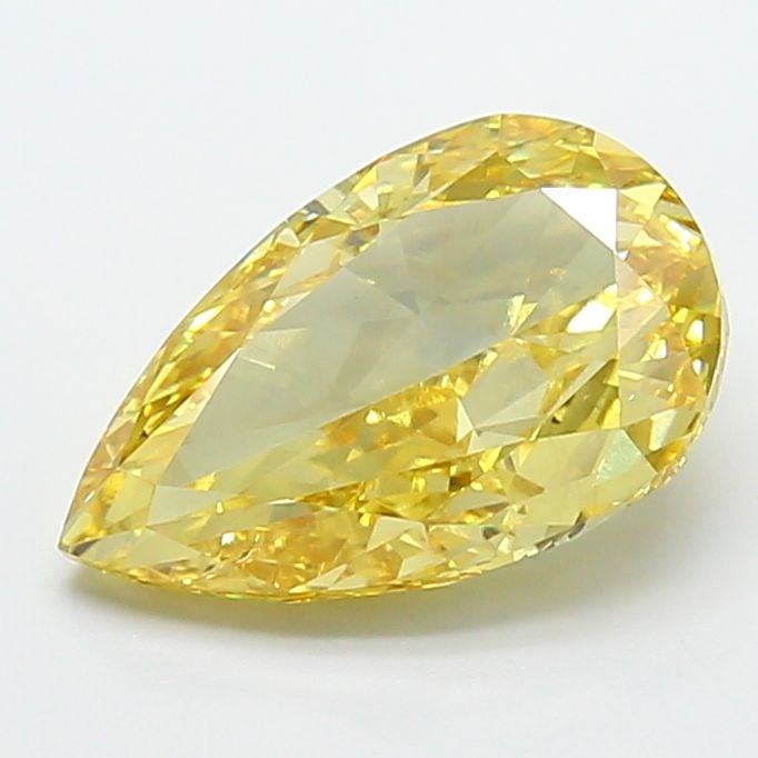 Loose Diamond - PEAR 5.04ct Fancy Intense Yellow VS1 (1 of 1)