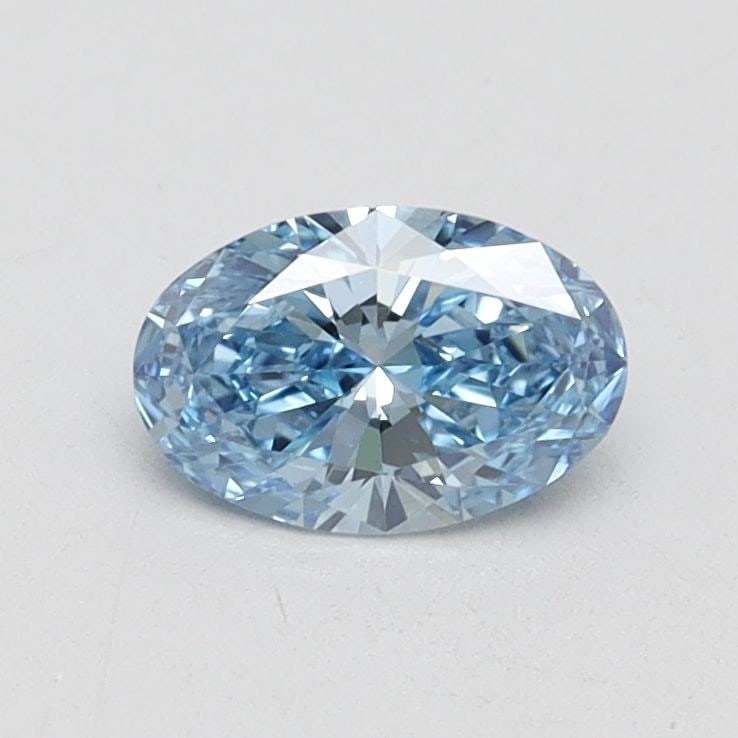 Loose Diamond - OVAL 0.5ct Fancy Vivid Blue VS1: Loose Diamond - OVAL 0.5ct Fancy Vivid Blue VS1 Source: This is a real non-mined Diamond that has been grown in a lab Shape: OVAL Carats: 0.5 Color: Fancy Vivid Blue Certification: IGI Video: