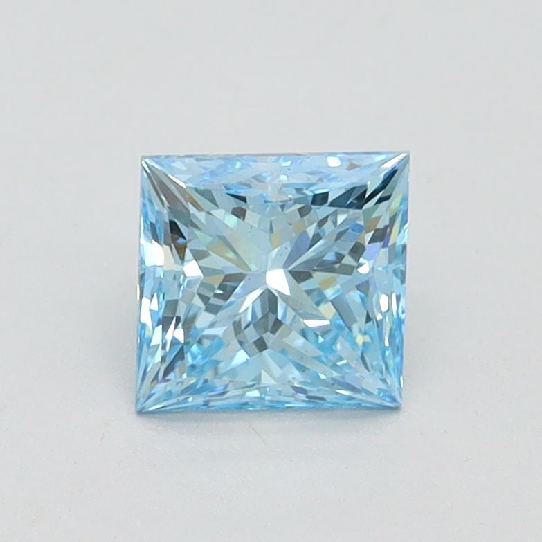 Loose Diamond - PRINCESS 0.9ct Fancy Vivid Blue VS2: Loose Diamond - PRINCESS 0.9ct Fancy Vivid Blue VS2 Source: This is a real non-mined Diamond that has been grown in a lab Shape: PRINCESS Carats: 0.9 Color: Fancy Vivid Blue Certification: IGI Video:
