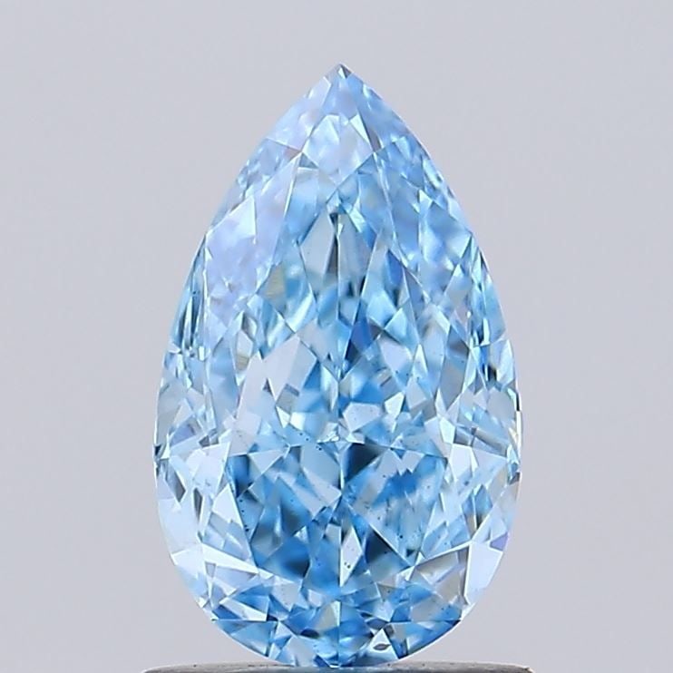 Loose Diamond - PEAR 1.27ct Fancy Vivid Blue VS1: Loose Diamond - PEAR 1.27ct Fancy Vivid Blue VS1 Source: This is a real non-mined Diamond that has been grown in a lab Shape: PEAR Carats: 1.27 Color: Fancy Vivid Blue Certification: IGI Video: