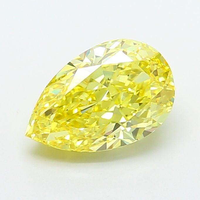 Loose Diamond - PEAR 5.01ct Fancy Vivid Yellow VS2: Loose Diamond - PEAR 5.01ct Fancy Vivid Yellow VS2 Source: This is a real non-mined Diamond that has been grown in a lab Shape: PEAR Carats: 5.01 Color: Fancy Vivid Yellow Certification: IGI Video: