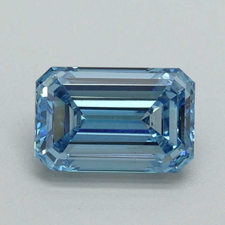 Loose Diamond - EMERALD 1.03ct Fancy Intense Blue VS1: Loose Diamond - EMERALD 1.03ct Fancy Intense Blue VS1 Source: This is a real non-mined Diamond that has been grown in a lab Shape: EMERALD Carats: 1.03 Color: Fancy Intense Blue Certification: IGI Vid