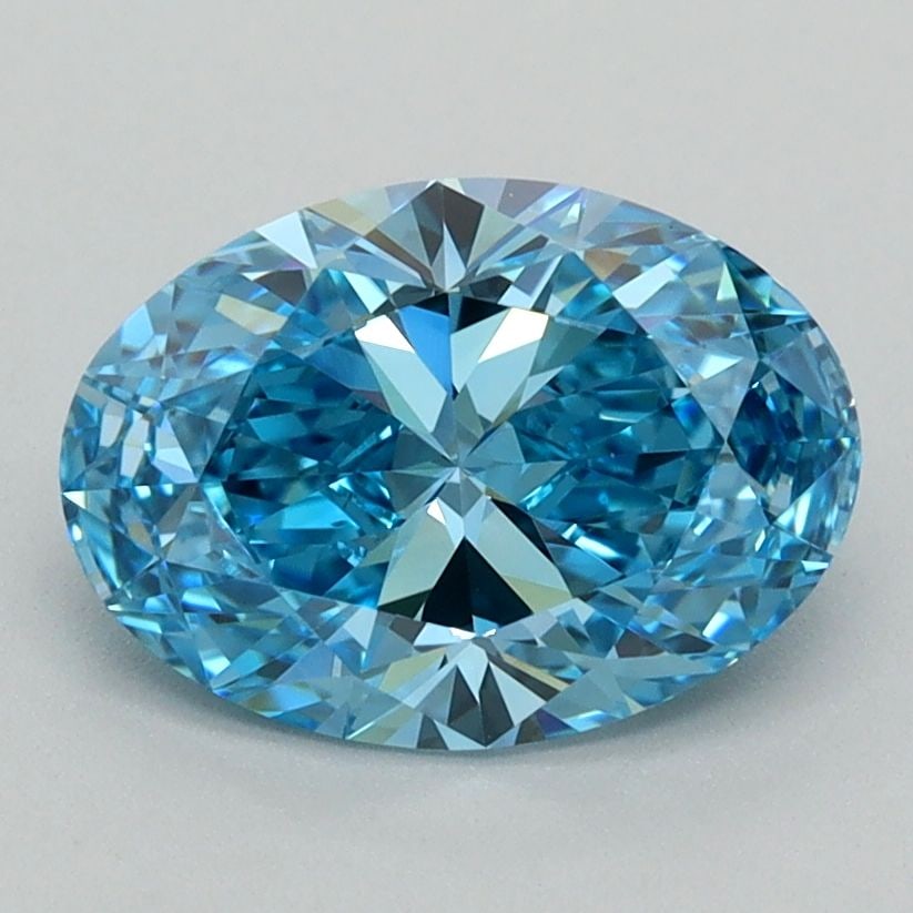 Loose Diamond - OVAL 1.7ct Fancy Vivid Blue VVS2: Loose Diamond - OVAL 1.7ct Fancy Vivid Blue VVS2 Source: This is a real non-mined Diamond that has been grown in a lab Shape: OVAL Carats: 1.7 Color: Fancy Vivid Blue Certification: IGI Video: