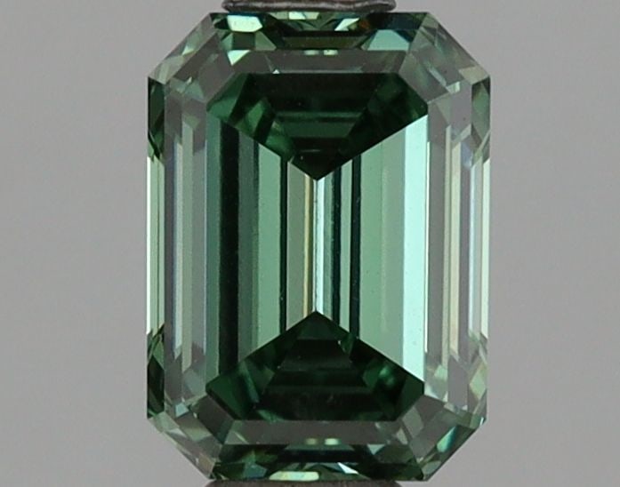 Loose Diamond - EMERALD 1.01ct Fancy Green VS1: Loose Diamond - EMERALD 1.01ct Fancy Green VS1 Source: This is a real non-mined Diamond that has been grown in a lab Shape: EMERALD Carats: 1.01 Color: Fancy Green Certification: NONE Additional image