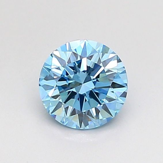 Loose Diamond - ROUND 0.53ct Blue VS1: Loose Diamond - ROUND 0.53ct Blue VS1 Source: This is a real non-mined Diamond that has been grown in a lab Shape: ROUND Carats: 0.53 Color: Blue Certification: NONE Video: