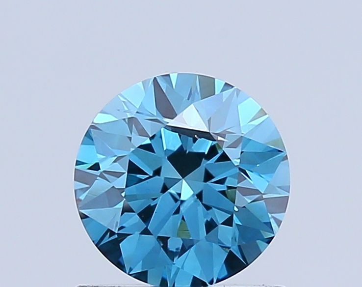 Loose Diamond - ROUND 0.8ct Fancy Vivid Blue I1: Loose Diamond - ROUND 0.8ct Fancy Vivid Blue I1 Source: This is a real non-mined Diamond that has been grown in a lab Shape: ROUND Carats: 0.8 Color: Fancy Vivid Blue Certification: NONE Video: Video