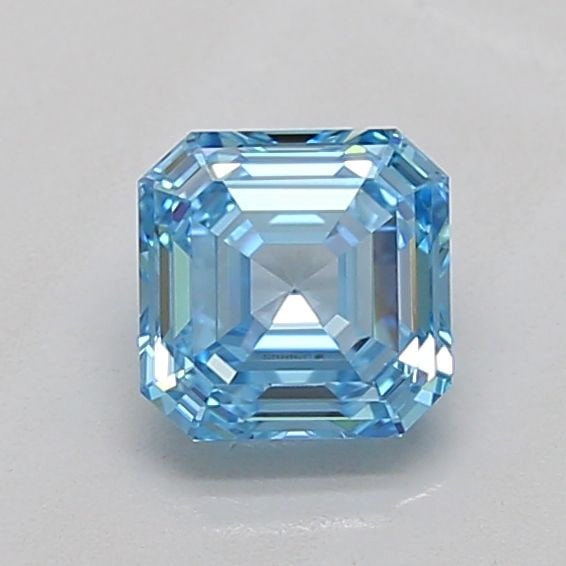 Loose Diamond - ASSCHER 1.01ct Fancy Vivid Blue VS1: Loose Diamond - ASSCHER 1.01ct Fancy Vivid Blue VS1 Source: This is a real non-mined Diamond that has been grown in a lab Shape: ASSCHER Carats: 1.01 Color: Fancy Vivid Blue Certification: IGI Video: