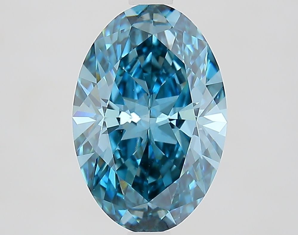 Loose Diamond - OVAL 2.62ct Fancy Vivid Blue VS1: Loose Diamond - OVAL 2.62ct Fancy Vivid Blue VS1 Source: This is a real non-mined Diamond that has been grown in a lab Shape: OVAL Carats: 2.62 Color: Fancy Vivid Blue Certification: IGI Video: