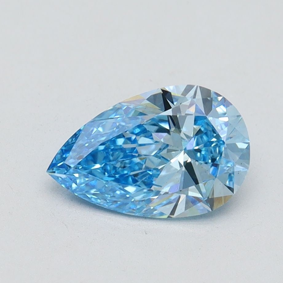Loose Diamond - PEAR 1.02ct Fancy Vivid Blue VS2: Loose Diamond - PEAR 1.02ct Fancy Vivid Blue VS2 Source: This is a real non-mined Diamond that has been grown in a lab Shape: PEAR Carats: 1.02 Color: Fancy Vivid Blue Certification: IGI Video: