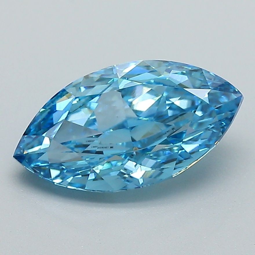 Loose Diamond - MARQUISE 2.02ct Fancy Vivid Blue VS1: Loose Diamond - MARQUISE 2.02ct Fancy Vivid Blue VS1 Source: This is a real non-mined Diamond that has been grown in a lab Shape: MARQUISE Carats: 2.02 Color: Fancy Vivid Blue Certification: IGI Video