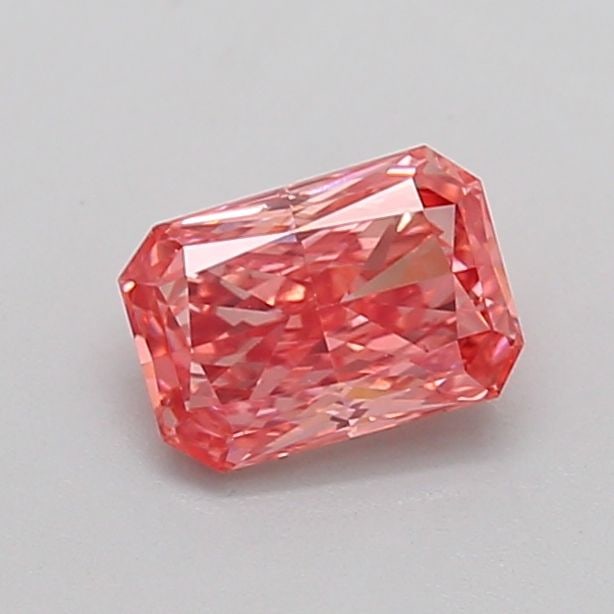 Loose Diamond - RADIANT 0.7ct Fancy Vivid Pink VS2: Loose Diamond - RADIANT 0.7ct Fancy Vivid Pink VS2 Source: This is a real non-mined Diamond that has been grown in a lab Shape: RADIANT Carats: 0.7 Color: Fancy Vivid Pink Certification: IGI Video: