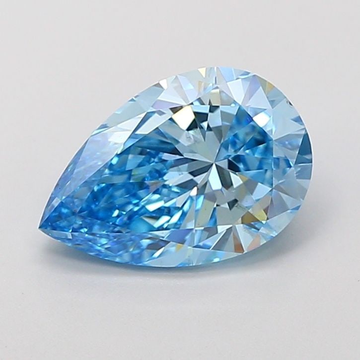 Loose Diamond - PEAR 2.01ct Fancy Vivid Blue VS1: Loose Diamond - PEAR 2.01ct Fancy Vivid Blue VS1 Source: This is a real non-mined Diamond that has been grown in a lab Shape: PEAR Carats: 2.01 Color: Fancy Vivid Blue Certification: IGI Video: