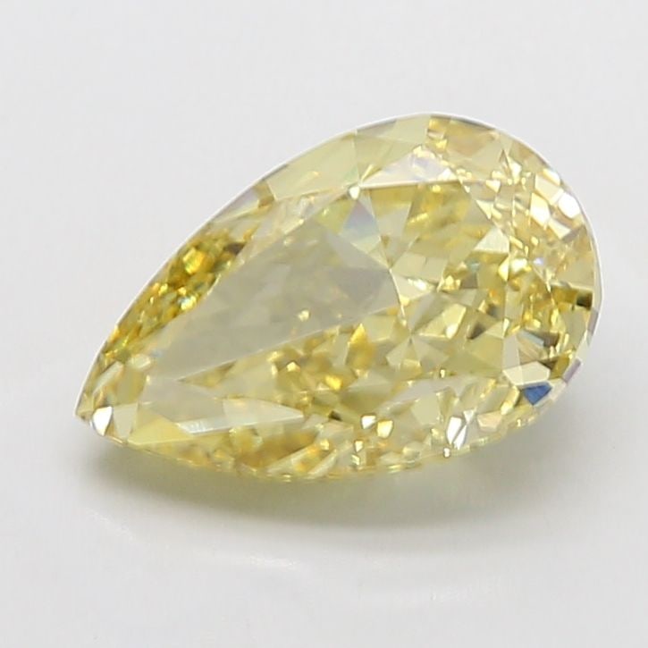 Loose Diamond - PEAR 5.03ct Fancy Intense Yellow VVS2: Loose Diamond - PEAR 5.03ct Fancy Intense Yellow VVS2 Source: This is a real non-mined Diamond that has been grown in a lab Shape: PEAR Carats: 5.03 Color: Fancy Intense Yellow Certification: IGI Vide