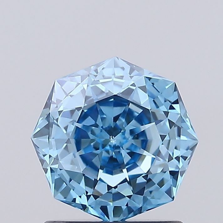 Loose Diamond - OCTAGONAL 1.01ct Fancy Vivid Blue VS1: Loose Diamond - OCTAGONAL 1.01ct Fancy Vivid Blue VS1 Source: This is a real non-mined Diamond that has been grown in a lab Shape: OCTAGONAL Carats: 1.01 Color: Fancy Vivid Blue Certification: IGI Vid