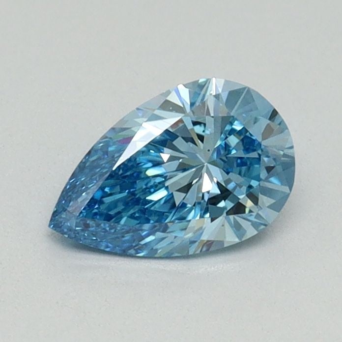Loose Diamond - PEAR 0.56ct Fancy Blue VS2: Loose Diamond - PEAR 0.56ct Fancy Blue VS2 Source: This is a real non-mined Diamond that has been grown in a lab Shape: PEAR Carats: 0.56 Color: Fancy Blue Certification: NONE Video: