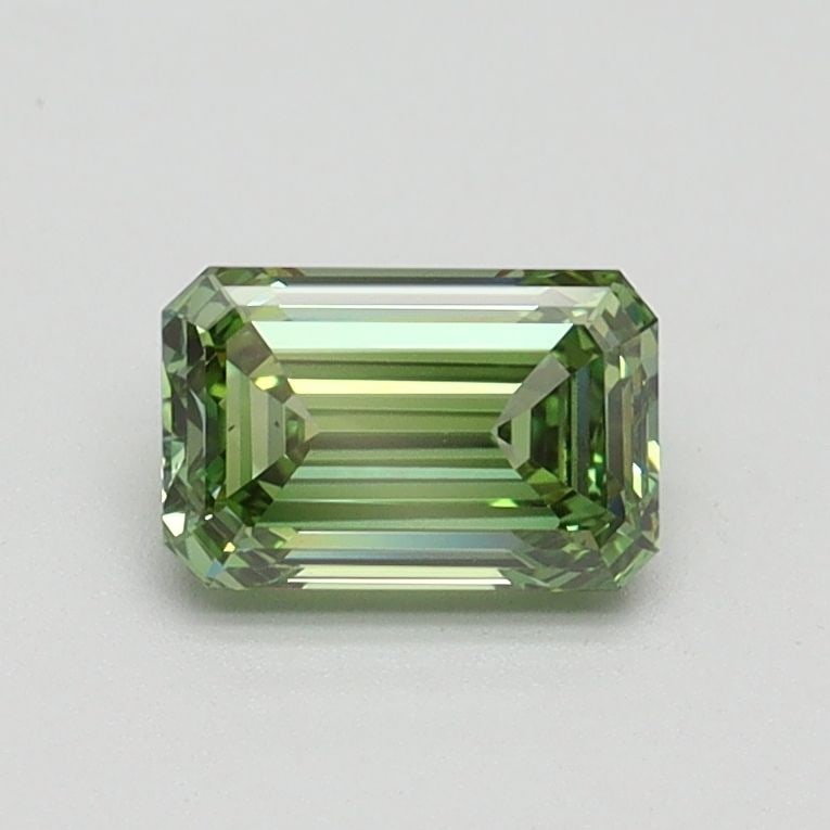 Loose Diamond - EMERALD 0.7ct Fancy Vivid Green VS1: Loose Diamond - EMERALD 0.7ct Fancy Vivid Green VS1 Source: This is a real non-mined Diamond that has been grown in a lab Shape: EMERALD Carats: 0.7 Color: Fancy Vivid Green Certification: IGI Video: